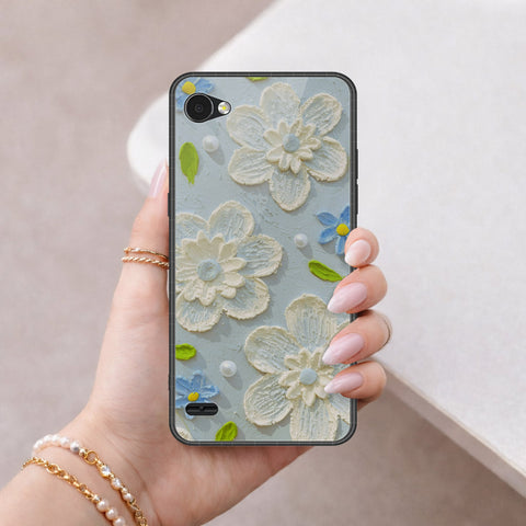 LG Q6 Cover - Floral Series 3 - HQ Premium Shine Durable Shatterproof Case