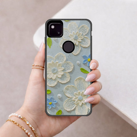 Google Pixel 4a 4G Cover - Floral Series 3 - HQ Premium Shine Durable Shatterproof Case