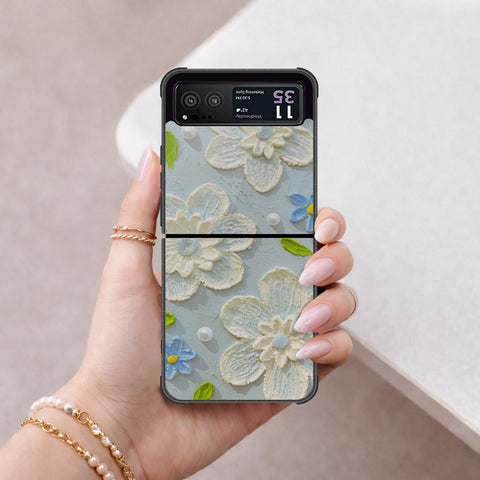 Motorola Razr 40 Cover - Floral Series 3 - HQ Premium Shine Durable Shatterproof Case