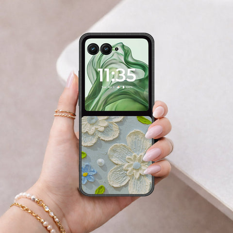 Motorola Razr Plus 2024 Cover - Floral Series 3 - HQ Premium Shine Durable Shatterproof Case