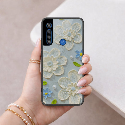 Motorola One Macro Cover - Floral Series 3 - HQ Premium Shine Durable Shatterproof Case
