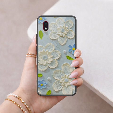Samsung Galaxy A01 Core Cover - Floral Series 3 - HQ Premium Shine Durable Shatterproof Case