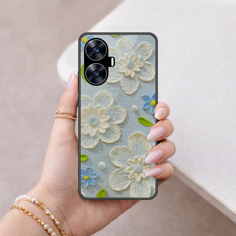 Realme C55 Cover - Floral Series 3 - HQ Premium Shine Durable Shatterproof Case
