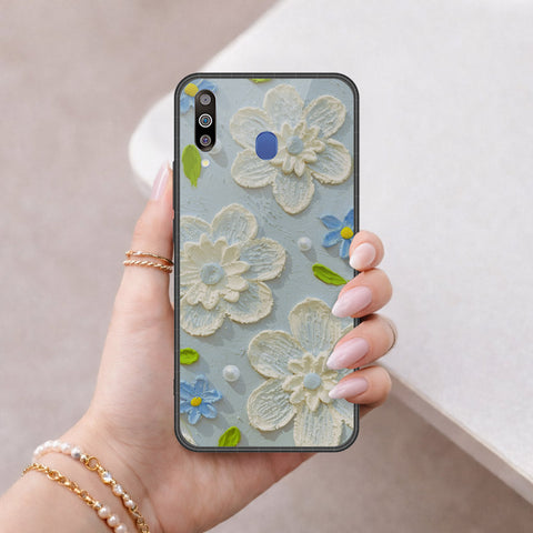 Samsung Galaxy A40s Cover - Floral Series 3 - HQ Premium Shine Durable Shatterproof Case