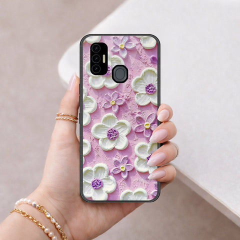 Tecno Spark 7T Cover - Floral Series 3 - HQ Premium Shine Durable Shatterproof Case