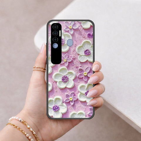 Tecno Spark 7 Pro Cover - Floral Series 3 - HQ Premium Shine Durable Shatterproof Case