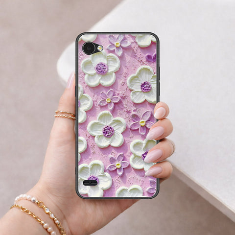 LG Q6 Cover - Floral Series 3 - HQ Premium Shine Durable Shatterproof Case