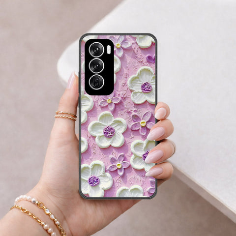 Oppo Reno 12 Cover - Floral Series 3 - HQ Premium Shine Durable Shatterproof Case