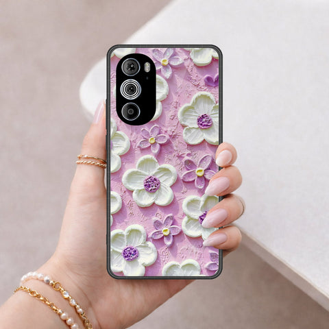 Motorola Edge 30 Pro Cover - Floral Series 3 - HQ Premium Shine Durable Shatterproof Case