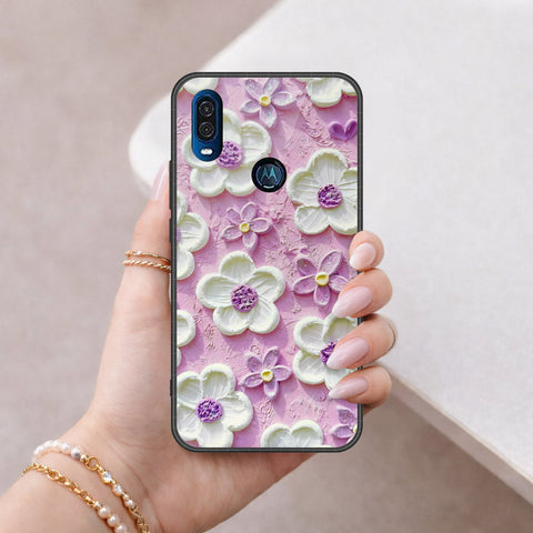 Motorola One Vision Cover - Floral Series 3 - HQ Premium Shine Durable Shatterproof Case