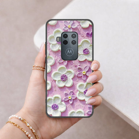 Motorola One Zoom Cover - Floral Series 3 - HQ Premium Shine Durable Shatterproof Case