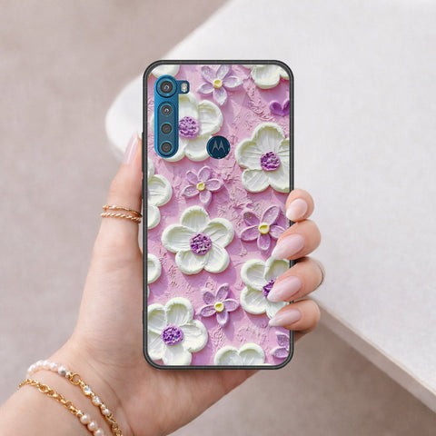 Motorola One Fusion Plus Cover - Floral Series 3 - HQ Premium Shine Durable Shatterproof Case
