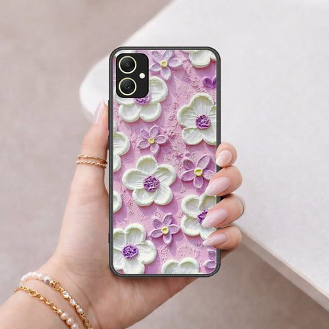 Samsung Galaxy M14 Cover - Floral Series 3 - HQ Premium Shine Durable Shatterproof Case