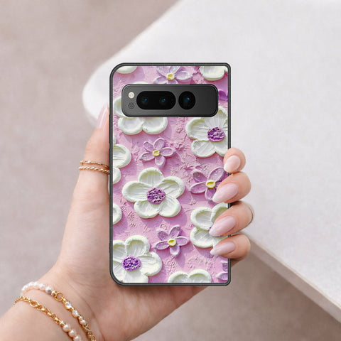 Google Pixel Fold Cover - Floral Series 3 - HQ Premium Shine Durable Shatterproof Case