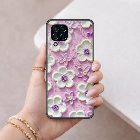 Samsung Galaxy F12 Cover - Floral Series 3 - HQ Premium Shine Durable Shatterproof Case