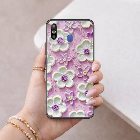 Samsung Galaxy A40s Cover - Floral Series 3 - HQ Premium Shine Durable Shatterproof Case