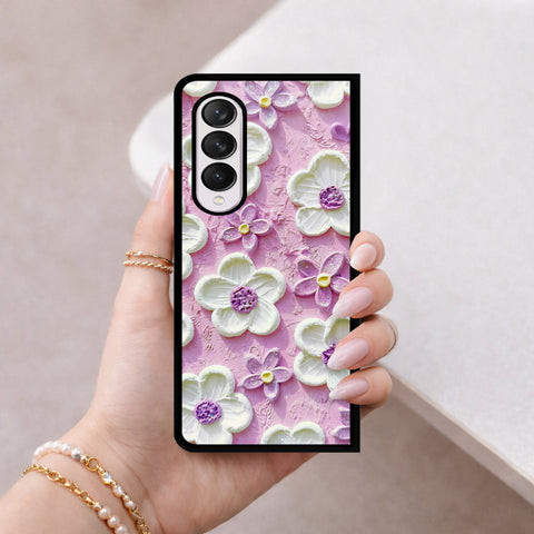 Samsung Galaxy Z Fold 4 5G Cover - Floral Series 3 - HQ Premium Shine Durable Shatterproof Case