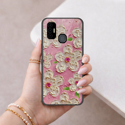 Tecno Spark 7T Cover - Floral Series 3 - HQ Premium Shine Durable Shatterproof Case