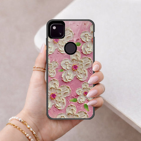 Google Pixel 4a 4G Cover - Floral Series 3 - HQ Premium Shine Durable Shatterproof Case