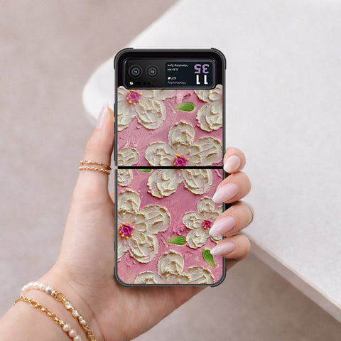 Motorola Razr 40 Cover - Floral Series 3 - HQ Premium Shine Durable Shatterproof Case