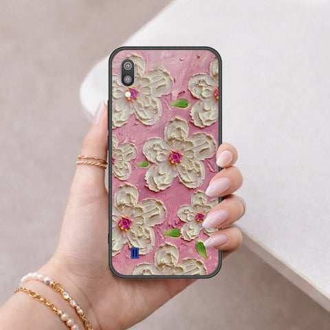 Samsung Galaxy M10 Cover - Floral Series 3 - HQ Premium Shine Durable Shatterproof Case