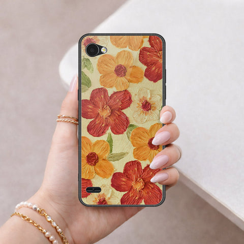 LG Q6 Cover - Floral Series 3 - HQ Premium Shine Durable Shatterproof Case