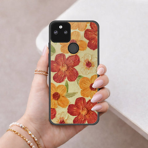 Google Pixel 5a 5G Cover - Floral Series 3 - HQ Premium Shine Durable Shatterproof Case
