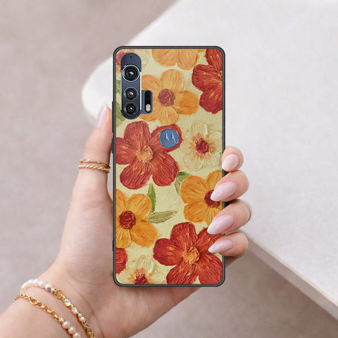 Motorola Edge Plus 2020 Cover - Floral Series 3 - HQ Premium Shine Durable Shatterproof Case