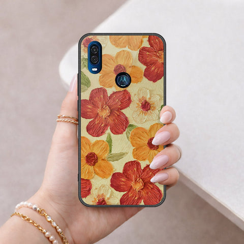 Motorola One Vision Cover - Floral Series 3 - HQ Premium Shine Durable Shatterproof Case