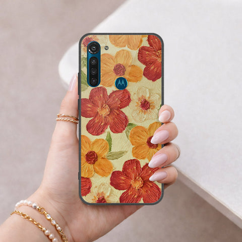 Motorola Moto G8 Power Cover - Floral Series 3 - HQ Premium Shine Durable Shatterproof Case