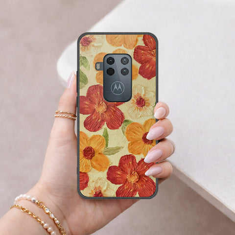 Motorola One Zoom Cover - Floral Series 3 - HQ Premium Shine Durable Shatterproof Case