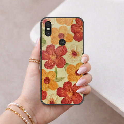 Motorola One Cover - Floral Series 3 - HQ Premium Shine Durable Shatterproof Case