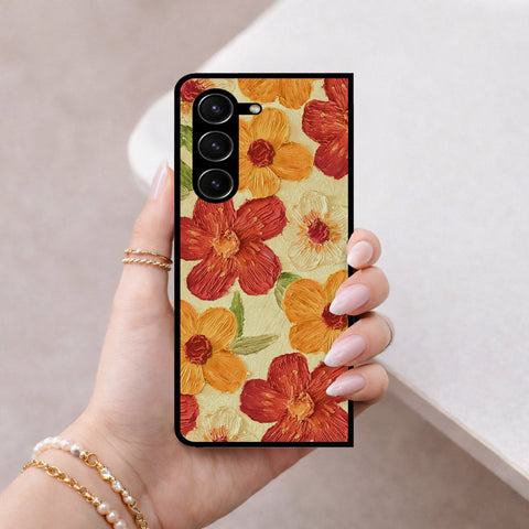 Samsung Galaxy Z Fold 5 5G Cover - Floral Series 3 - HQ Premium Shine Durable Shatterproof Case