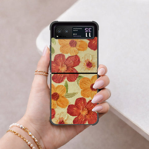 Motorola Razr 40 Cover - Floral Series 3 - HQ Premium Shine Durable Shatterproof Case