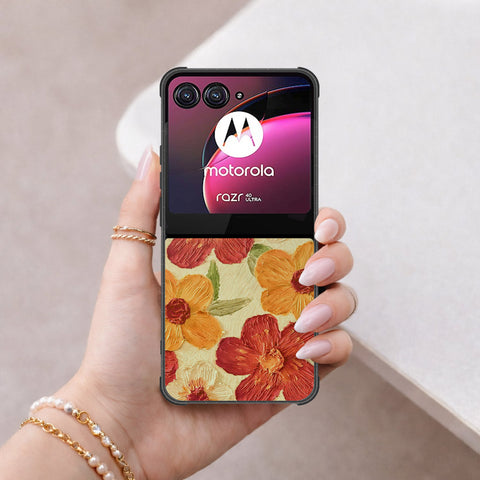 Motorola Razr 40 Ultra Cover - Floral Series 3 - HQ Premium Shine Durable Shatterproof Case