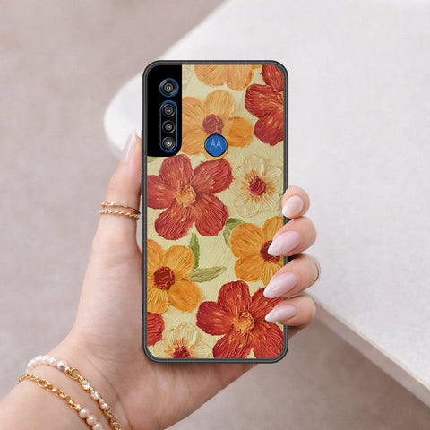 Motorola One Macro Cover - Floral Series 3 - HQ Premium Shine Durable Shatterproof Case