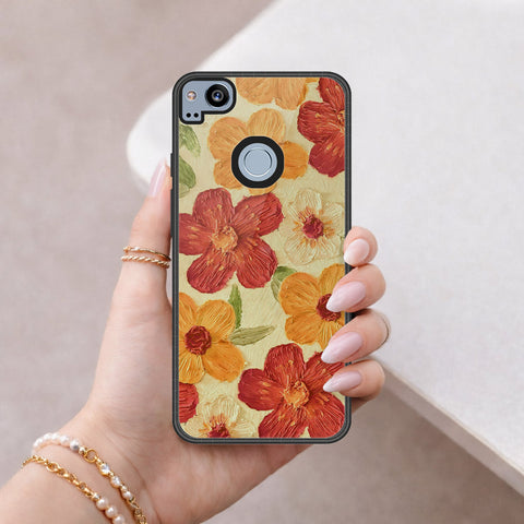 Google Pixel 2 Cover - Floral Series 3 - HQ Premium Shine Durable Shatterproof Case