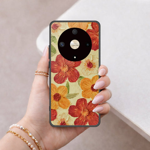 Honor X9a Cover - Floral Series 3 - HQ Premium Shine Durable Shatterproof Case