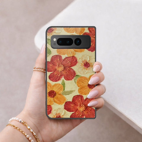 Google Pixel Fold Cover - Floral Series 3 - HQ Premium Shine Durable Shatterproof Case