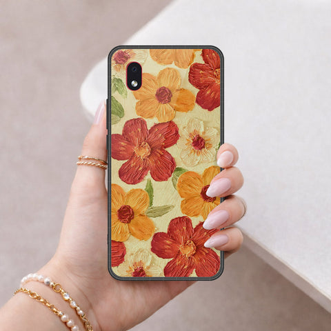 Samsung Galaxy A01 Core Cover - Floral Series 3 - HQ Premium Shine Durable Shatterproof Case