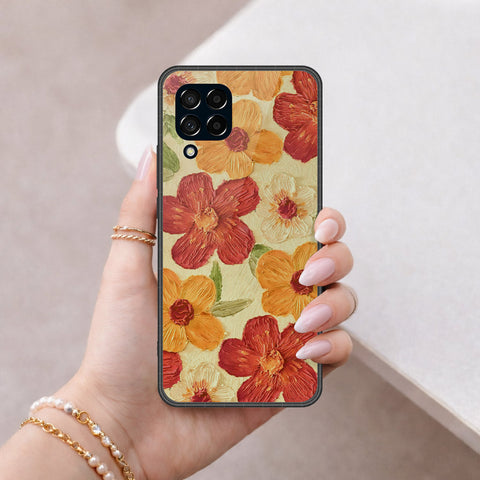 Samsung Galaxy F12 Cover - Floral Series 3 - HQ Premium Shine Durable Shatterproof Case
