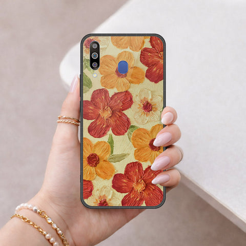Samsung Galaxy A40s Cover - Floral Series 3 - HQ Premium Shine Durable Shatterproof Case