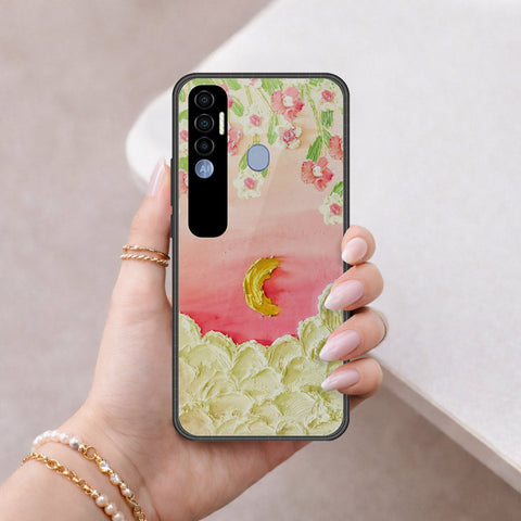 Tecno Spark 7 Pro Cover - Floral Series 3 - HQ Premium Shine Durable Shatterproof Case