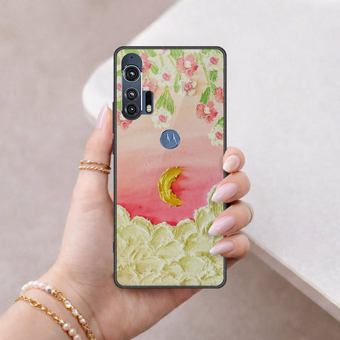 Motorola Edge Plus 2020 Cover - Floral Series 3 - HQ Premium Shine Durable Shatterproof Case