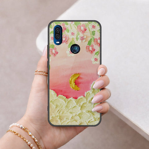 Motorola One Vision Cover - Floral Series 3 - HQ Premium Shine Durable Shatterproof Case