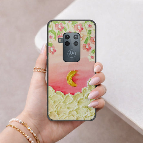 Motorola One Zoom Cover - Floral Series 3 - HQ Premium Shine Durable Shatterproof Case