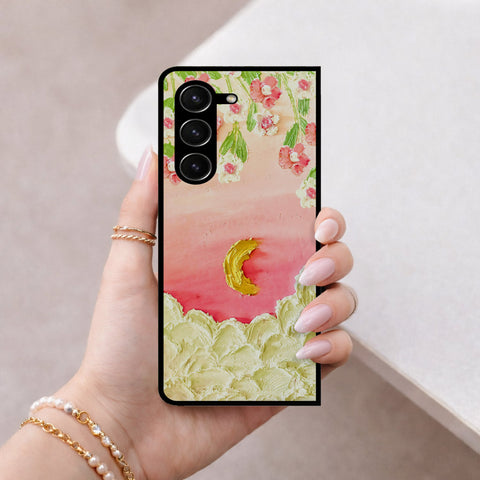 Samsung Galaxy Z Fold 5 5G Cover - Floral Series 3 - HQ Premium Shine Durable Shatterproof Case
