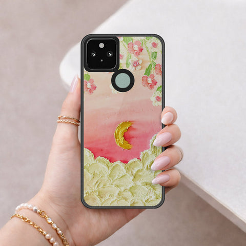 Google Pixel 4a 5G Cover - Floral Series 3 - HQ Premium Shine Durable Shatterproof Case