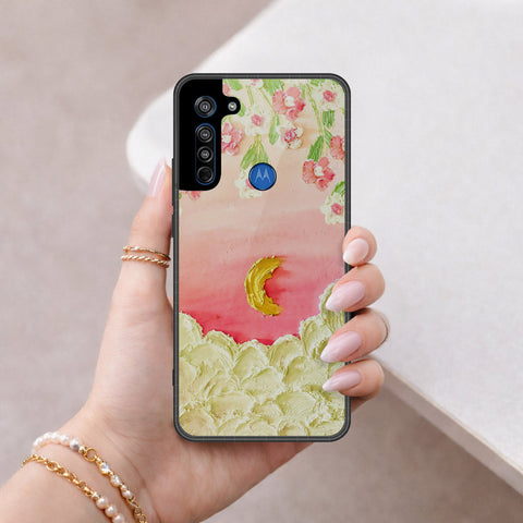 Motorola Moto G8 Cover - Floral Series 3 - HQ Premium Shine Durable Shatterproof Case