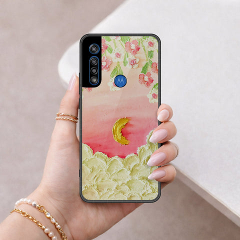 Motorola One Macro Cover - Floral Series 3 - HQ Premium Shine Durable Shatterproof Case